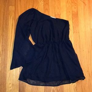 💎Navy Blue one shoulder dress💎